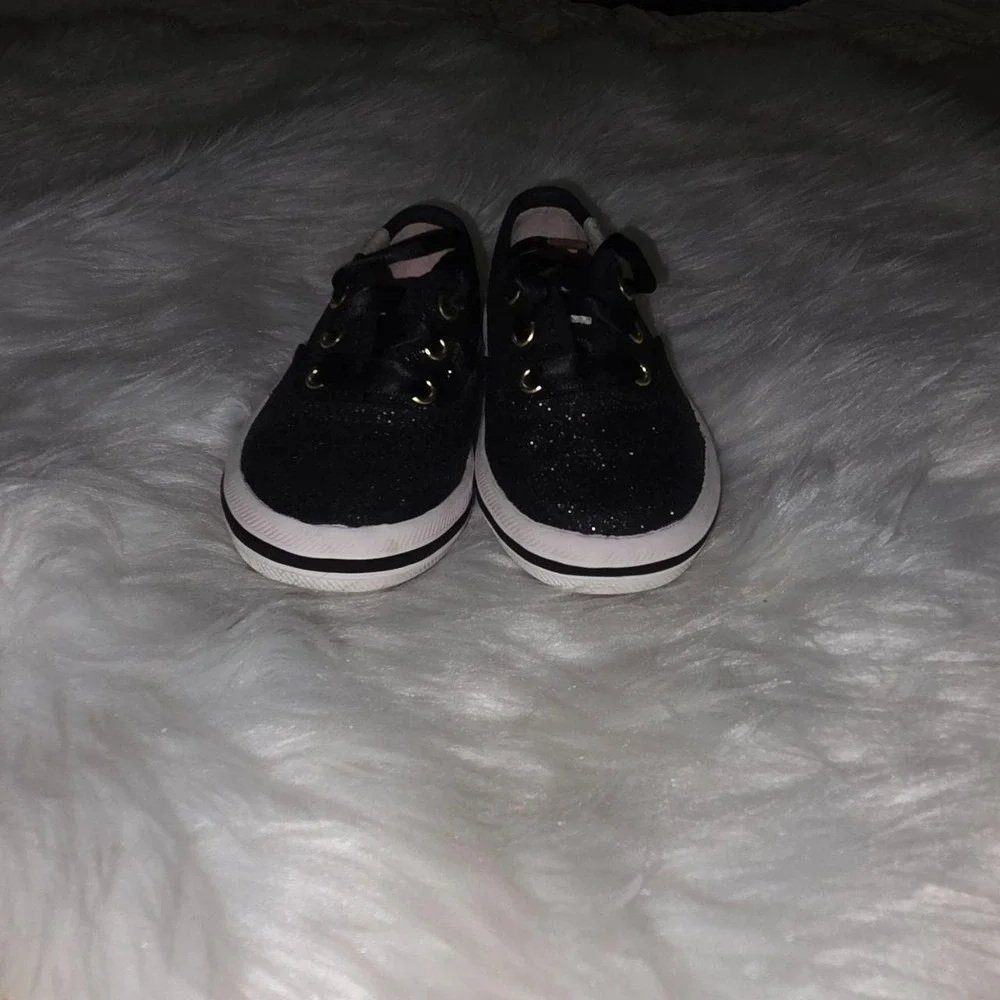Keds for Kate Spade Champion Glitter Black Sneakers Toddler Size 5M KL160663